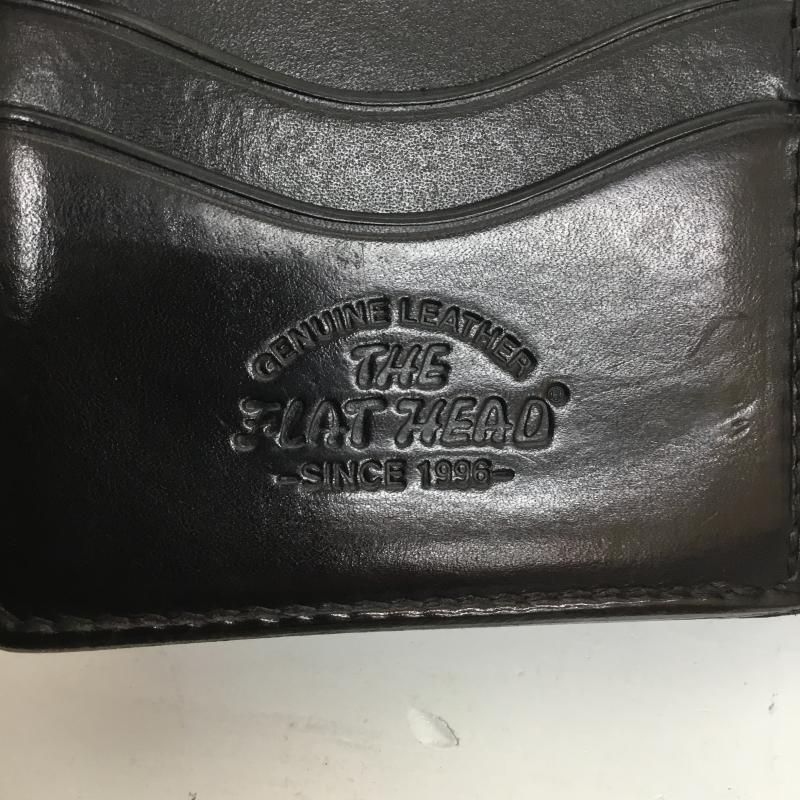 フラットヘッド The Flat Head 財布 二つ折り 黒 / ブラック / メンズ USED 古着 中古 10105902
