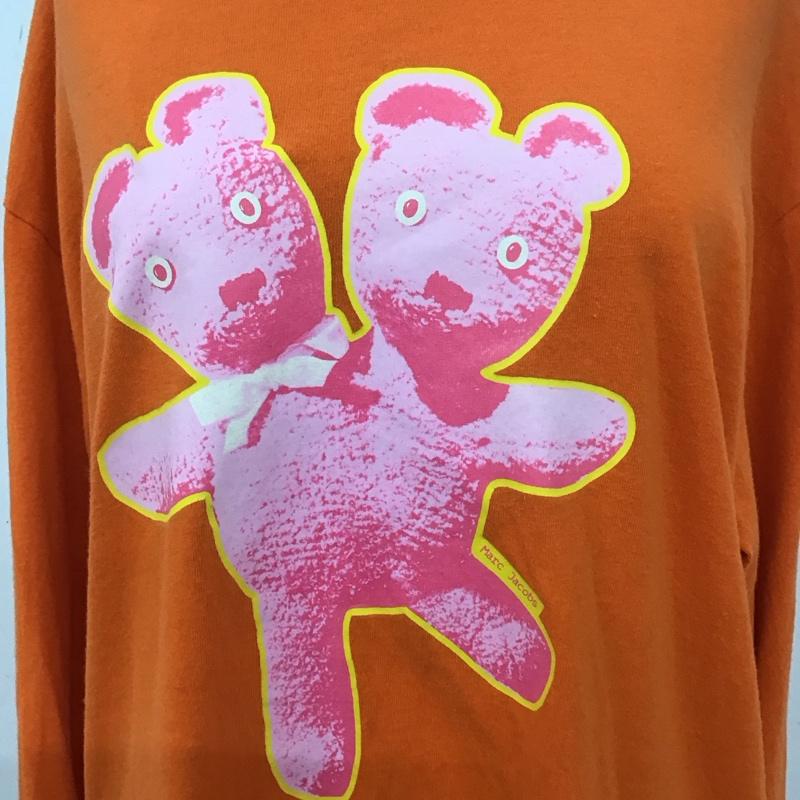 マークバイマークジェイコブス MARC by MARC JACOBS カットソー 長袖 長袖カットソー クルーネックカットソー ロングスリーブカットソー プリントTシャツ XS プリント 橙 / オレンジ /  メンズ USED 古着 中古 10109831