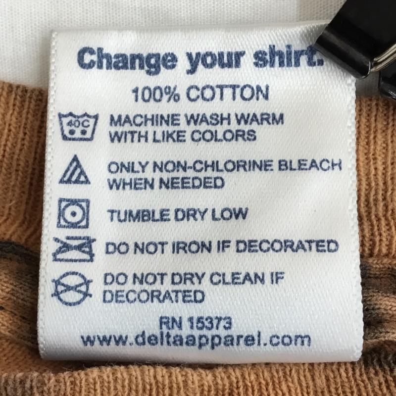 USフルギ US古着 Tシャツ 半袖 M 総柄 黒 / ブラック / X 橙 / オレンジ / メンズ USED 古着 中古 10133842