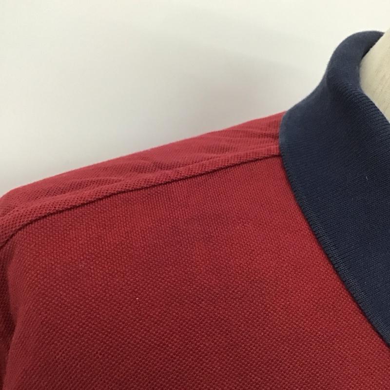 ブルックスブラザーズ BROOKS BROTHERS ポロシャツ 長袖 長袖ポロシャツ カラーシャツ 長袖カットソー M ロゴ、文字 えんじ / ワインレッド /  メンズ USED 古着 中古 10111154