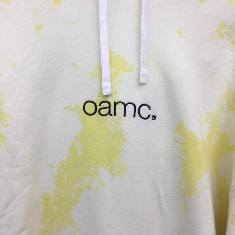 オーエーエムシー OAMC パーカー 長袖 OAMC SPEED CLOUD HOODIE 23E28OAJ36COT00870 L 総柄 X ロゴ、文字 X 刺繍 黄 / イエロー /  メンズ USED 古着 中古 10128705