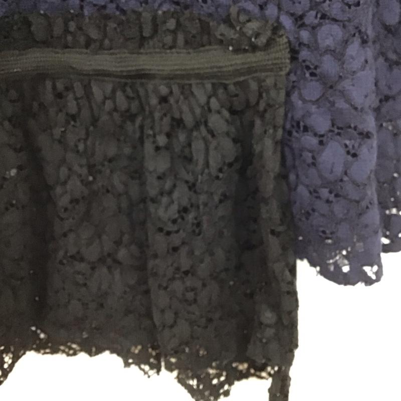 ザラウーマン ZARA WOMAN カットソー 七分袖 XS 無地 紺 / ネイビー / レディース USED 古着 中古 10129319