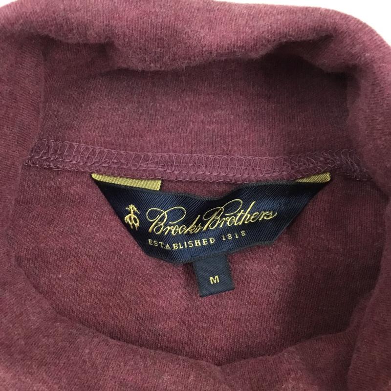 ブルックスブラザーズ BROOKS BROTHERS カットソー 長袖 タートルネック M ワンポイント 紫 / パープル /  メンズ USED 古着 中古 10111384