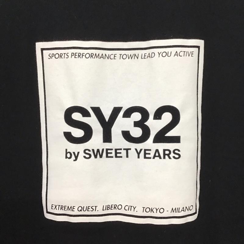 エスワイサーティトゥバイスィートイヤーズ SY32 by SWEET YEARS Tシャツ 半袖 半袖カットソー プリントTシャツ クルーネックカットソー XL ロゴ、文字 黒 / ブラック / メンズ USED 古着 中古 10138958