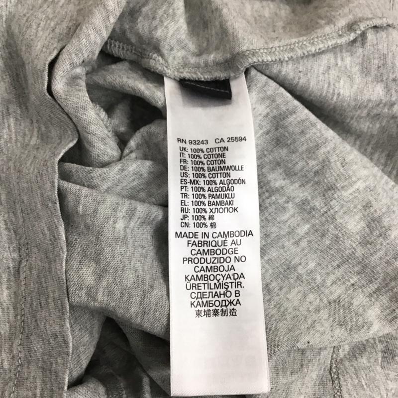 ディーゼル DIESEL カットソー 長袖 長袖カットソー プリントカットソー クルーネック XL ロゴ、文字 灰 / グレー / メンズ USED 古着 中古 10130286