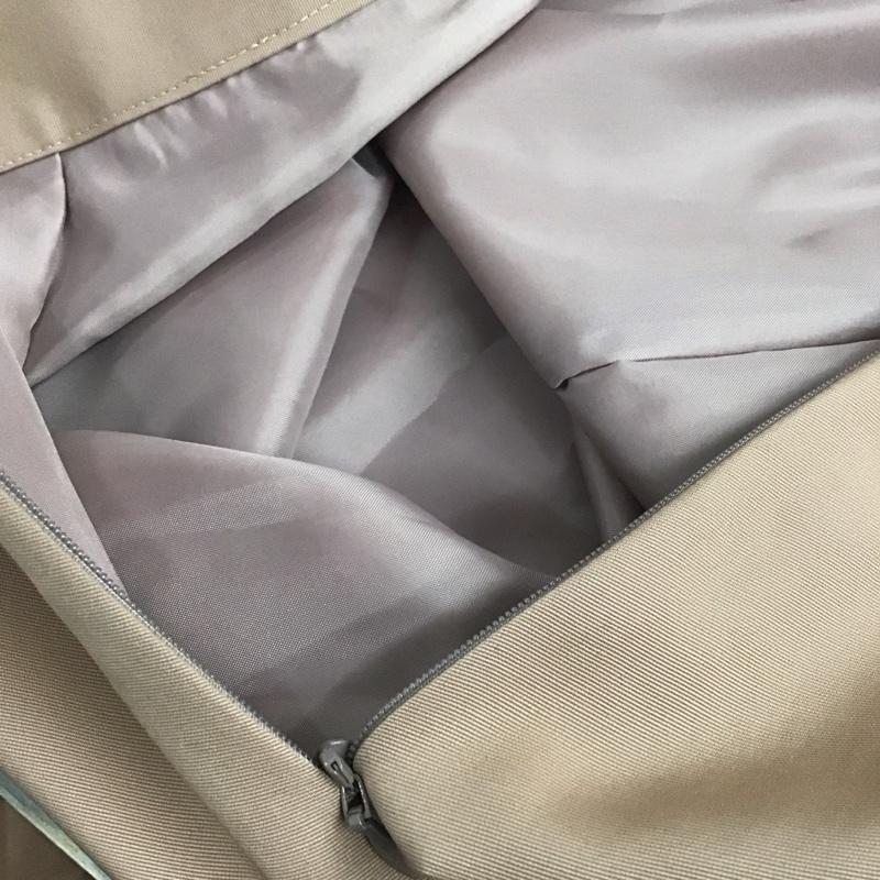 ユナイテッドアローズグリーンレーベルリラクシング UNITED ARROWS green label relaxing スカート ひざ丈スカート 3524-165-2111 CS T/C グログラン タック スカート 36 無地 ベージュ / ベージュ / レディース USED 古着 中古 10133806