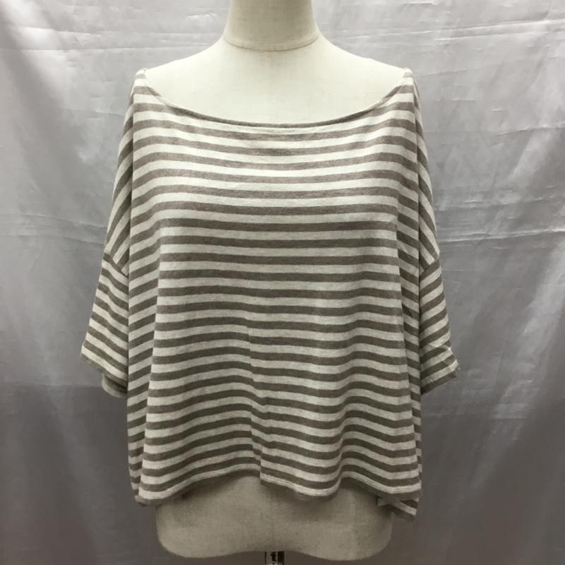 ジャーナルスタンダード JOURNAL STANDARD Tシャツ 半袖 半袖カットソー ボーダーTシャツ クルーネックカットソー ボーダー柄 茶 / ブラウン / レディース USED 古着 中古 10118446