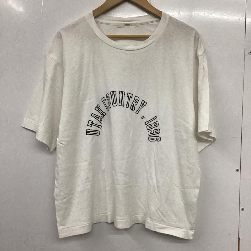 レリュームジャーナルスタンダード relume Journal Standard Tシャツ 半袖 半袖カットソー プリントTシャツ クルーネックカットソー FREE ロゴ、文字 白 / ホワイト / レディース USED 古着 中古 10135073