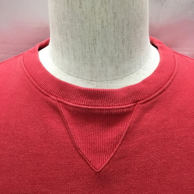 トミーヒルフィガー TOMMY HILFIGER トレーナー 長袖 スウェット 裏起毛 M ロゴ、文字 赤 / レッド /  メンズ USED 古着 中古 10117169