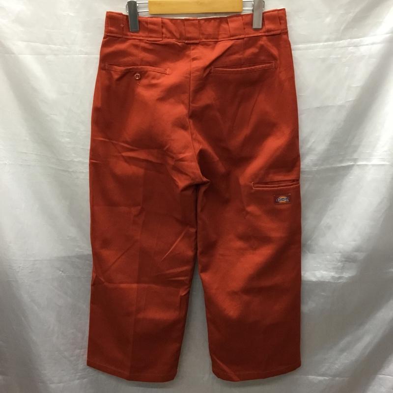 ディッキーズ Dickies パンツ ワークパンツ、ペインターパンツ ワークパンツ ワイドパンツ カジュアルパンツ skateboading 31インチ ロゴ、文字 橙 / オレンジ /  メンズ USED 古着 中古 10121986