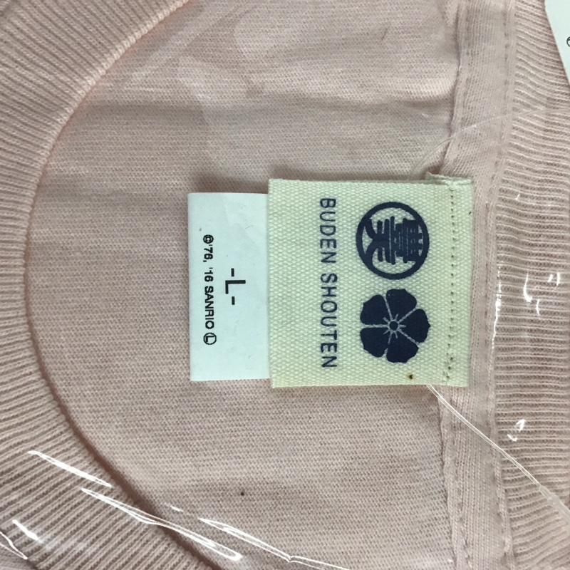 豊天商店 ぶーでんしょうてん Tシャツ 半袖 桜いっぱい L プリント X キャラクター 桃 / ピンク / レディース USED 古着 中古 10127644