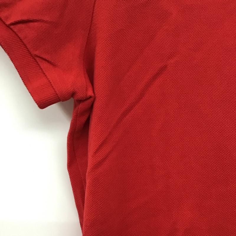 ポロラルフローレン POLO RALPH LAUREN ポロシャツ 半袖 半袖ポロシャツ カラーシャツ 半袖カットソー M ロゴ、文字 赤 / レッド / レディース USED 古着 中古 10136457