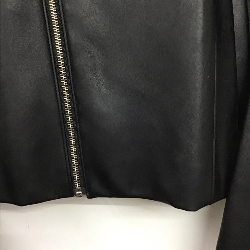 オペークドットクリップ OPAQUE.CLIP ジャケット、上着 ライダース 637-46007 L 無地 黒 / ブラック / レディース USED 古着 中古 10130386