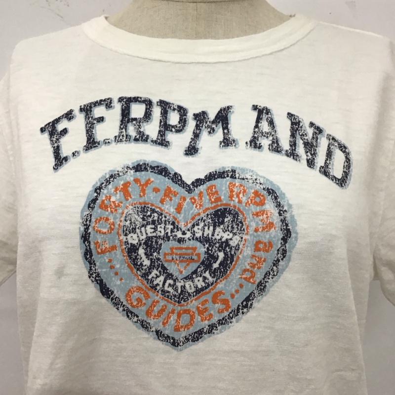 フォーティーファイブアールピーエム 45RPM Tシャツ 半袖 クルーネック コットン 1 プリント 白 / ホワイト / レディース USED 古着 中古 10112625