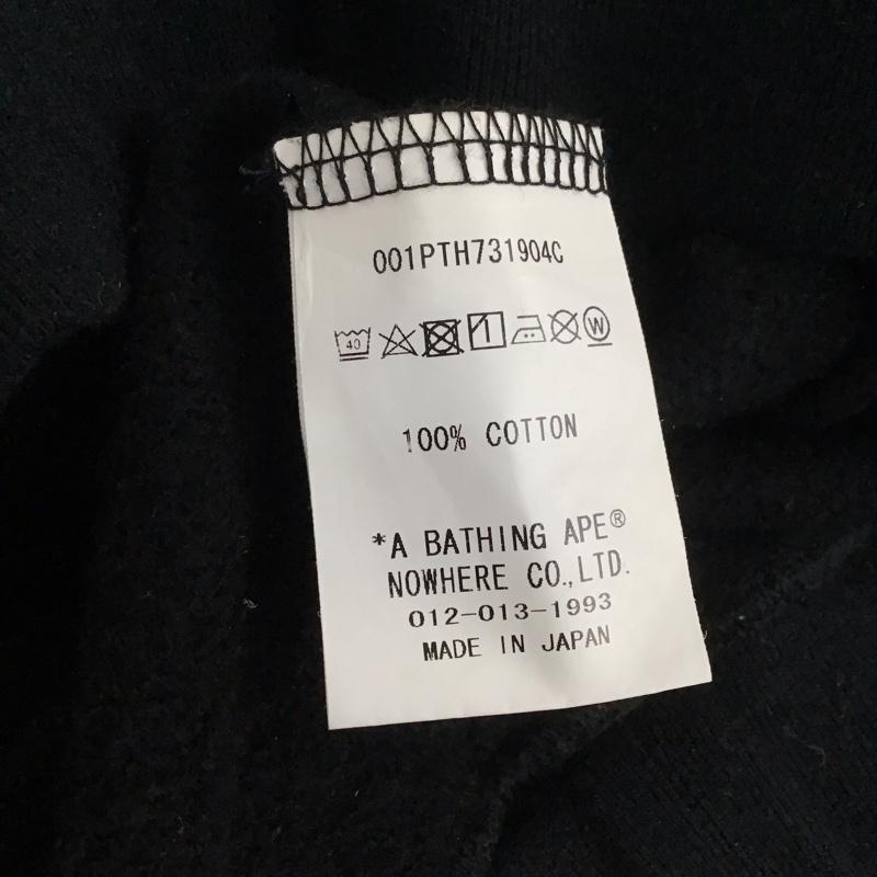 アベイシングエイプ A BATHING APE パンツ ワークパンツ、ペインターパンツ ワークパンツ ワイドパンツ カジュアルパンツ L ロゴ、文字 黒 / ブラック / メンズ USED 古着 中古 10132705