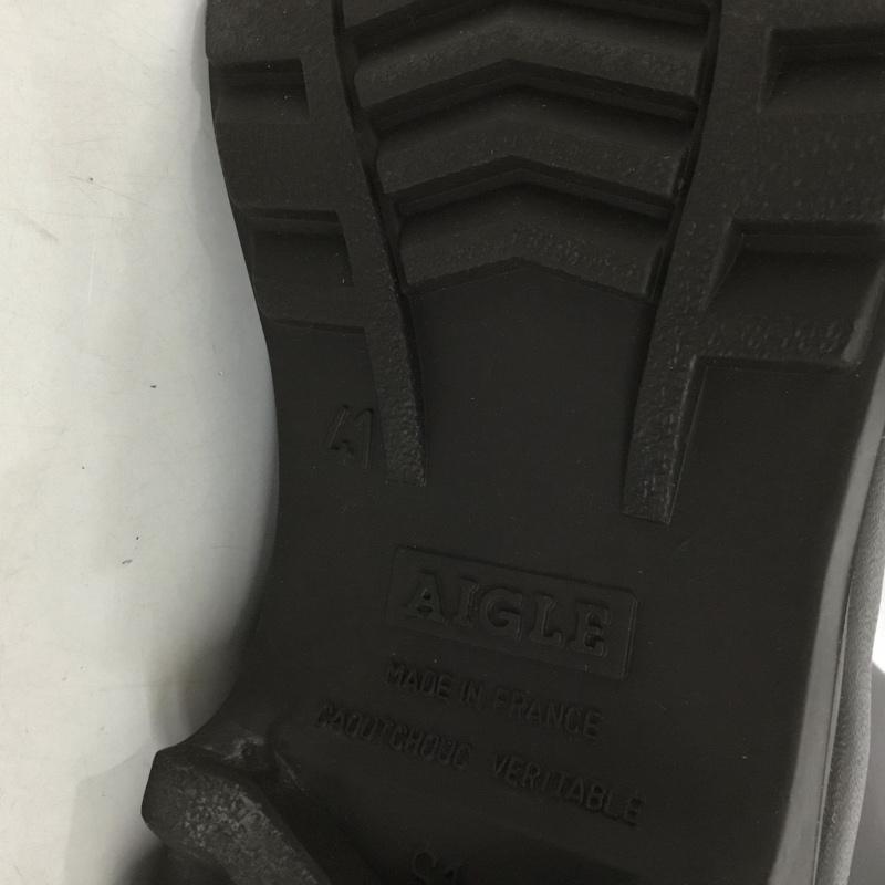 エーグル AIGLE 長靴、レインシューズ 長靴、レインシューズ ZZH8515 ICARE RUBBER BOOTS ラバーブーツタグ付き 41 ロゴ、文字 茶 / ブラウン / メンズ USED 古着 中古 10135760