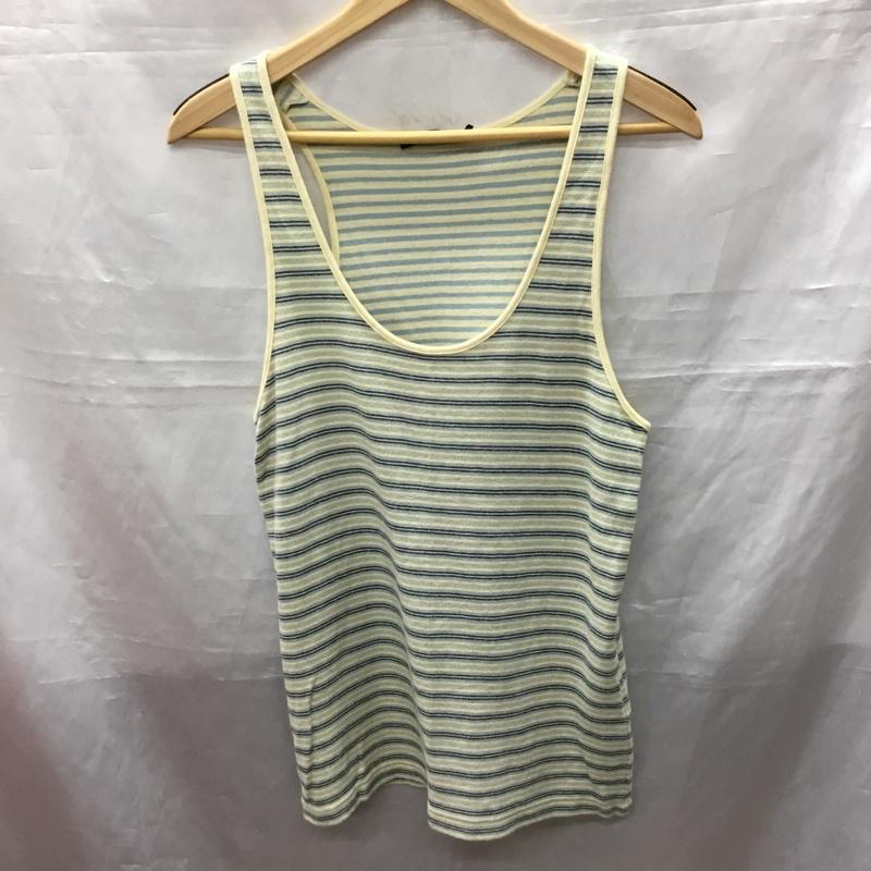 ラルフローレン RALPHLAUREN タンクトップ タンクトップ KK RA LM3029 Uネック 7f ボーダー柄 ベージュ / ベージュ / X 水色 / ライトブルー / X 紺 / ネイビー / レディース USED 古着 中古 10118180