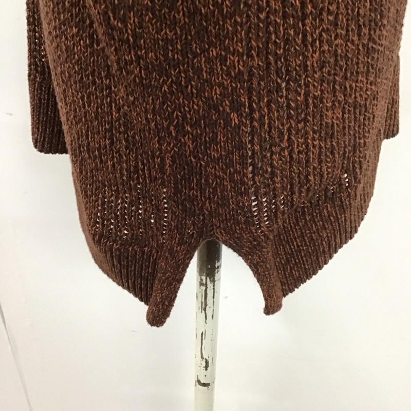 ローリーズファーム LOWRYS FARM ニット、セーター 長袖 LF622152CF メッシュ FREE 無地 茶 / ブラウン /  レディース USED 古着 中古 10112242