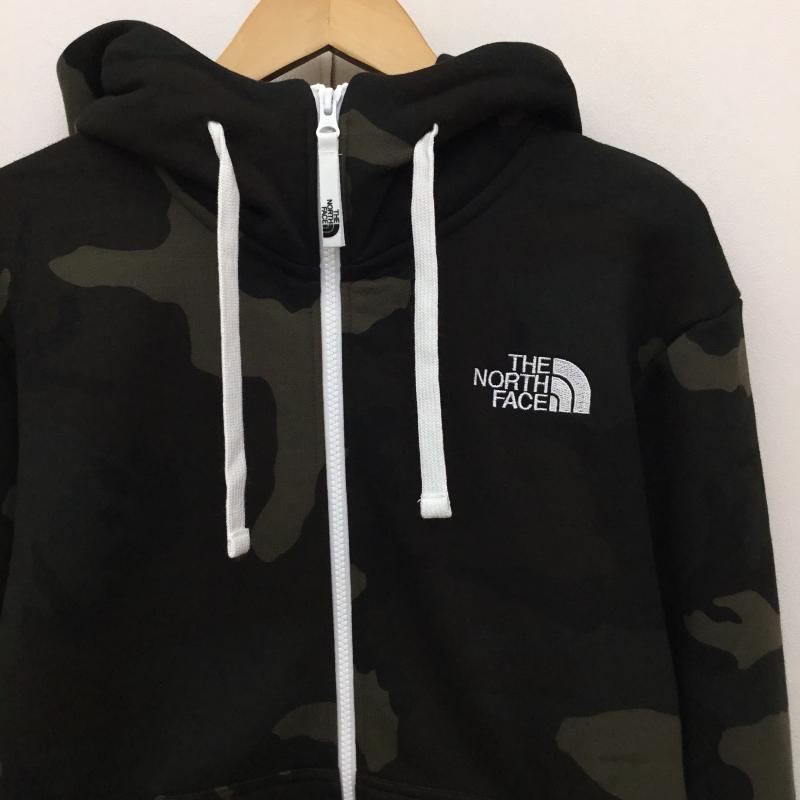 ザノースフェイス THE NORTH FACE パーカー 長袖 NT62131 ノベルティリアビューフルジップフーディ S カモフラージュ柄・迷彩 黒 / ブラック / X 緑 / グリーン / メンズ USED 古着 中古 10140075