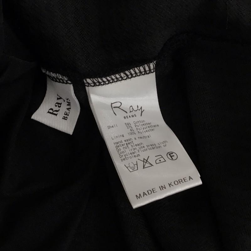 レイビームス Ray BEAMS ワンピース ひざ丈スカート 63-26-0215-933 ひざ丈 ノースリーブ 0 無地 黒 / ブラック / レディース USED 古着 中古 10117376