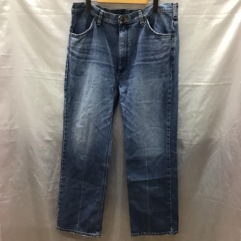 ラングラー Wrangler パンツ デニム、ジーンズ デニムパンツ ストレートパンツ ワイドパンツ カジュアルパンツ XL 無地 インディゴ / インディゴ /  メンズ USED 古着 中古 10122706