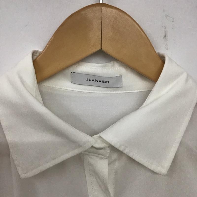 ジーナシス JEANASIS シャツ、ブラウス 長袖 JS063850MC FREE 無地 白 / ホワイト / レディース USED 古着 中古 10139469
