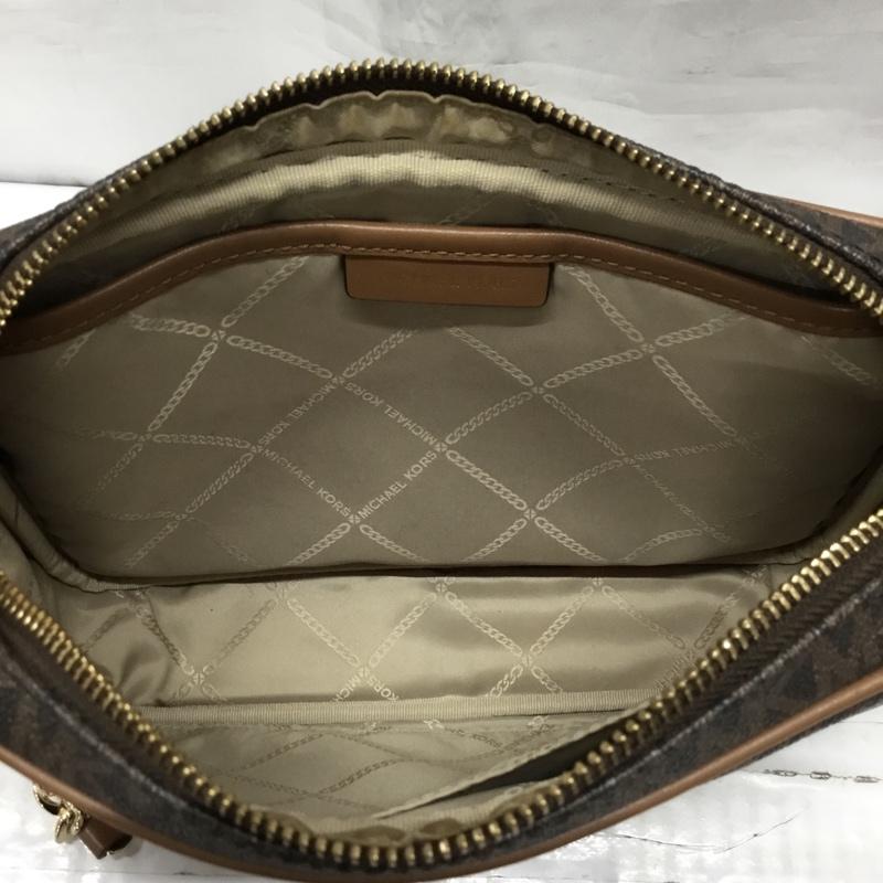 マイケルコース MICHAEL KORS ショルダーバッグ ショルダーバッグ 32S7GJSC7B ロゴ、文字 ダークブラウン / ダークブラウン / レディース USED 古着 中古 10119194