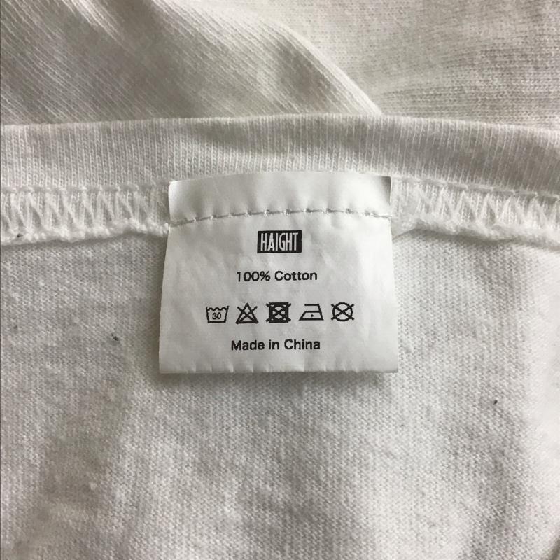 ヘイト HAIGHT Tシャツ 半袖 XL ロゴ、文字 X プリント 白 / ホワイト / メンズ USED 古着 中古 10107854