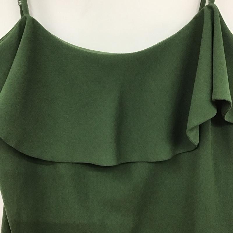 ザラベーシック ZARA BASIC ワンピース ミニスカート M 無地 緑 / グリーン /  レディース USED 古着 中古 10131909