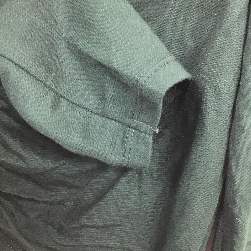 ザラ ZARA カットソー 長袖 長袖カットソー 無地カットソー ショート丈 S 無地 緑 / グリーン / レディース USED 古着 中古 10129728