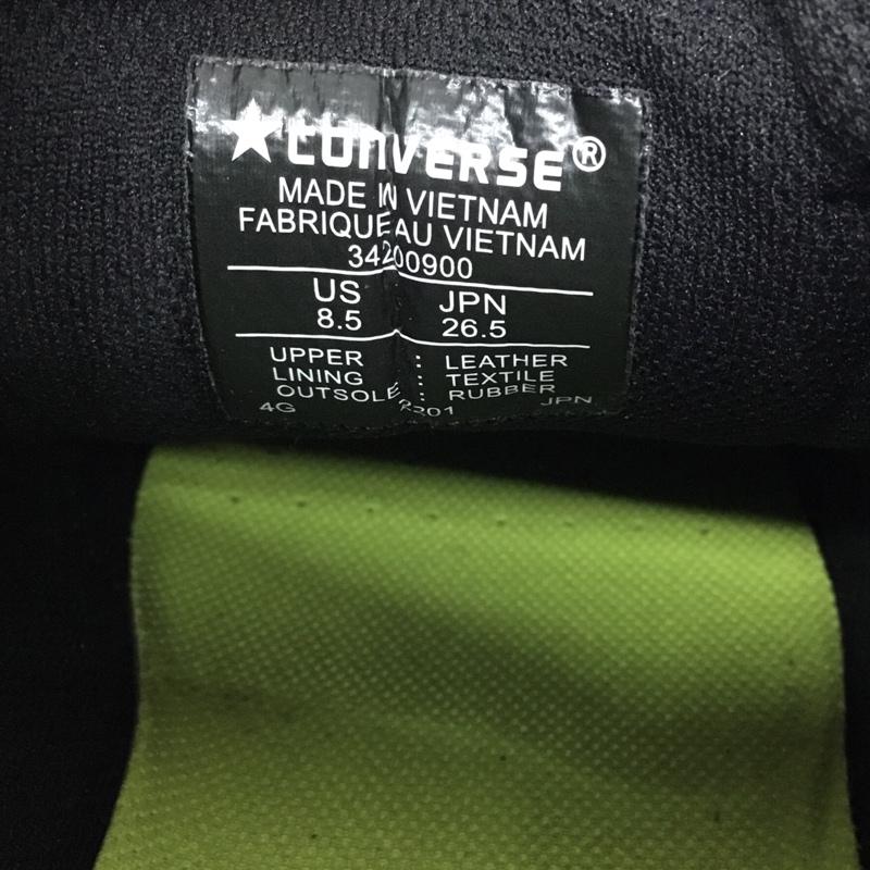 コンバース CONVERSE スニーカー スニーカー 34200900 Name 26.5cm 箱有 26.5cm ロゴ、文字 黒 / ブラック / メンズ USED 古着 中古 10113961