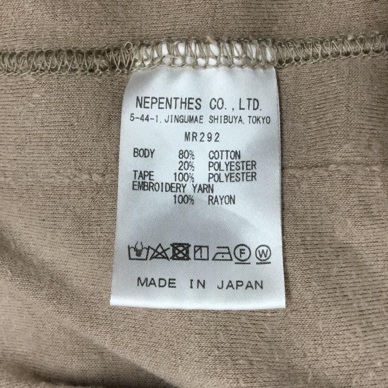 ニードルス Needles パーカー 長袖 長袖パーカー フード付きパーカー 刺繍スウェット トレーナー L ロゴ、文字 ベージュ / ベージュ / メンズ USED 古着 中古 10115163
