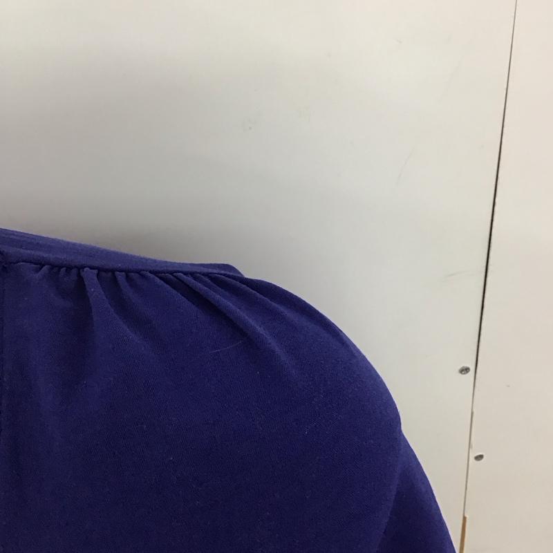 ザラ ZARA カットソー 半袖 半袖カットソー 半袖シャツ 無地シャツ L 無地 青 / ブルー / レディース USED 古着 中古 10125187