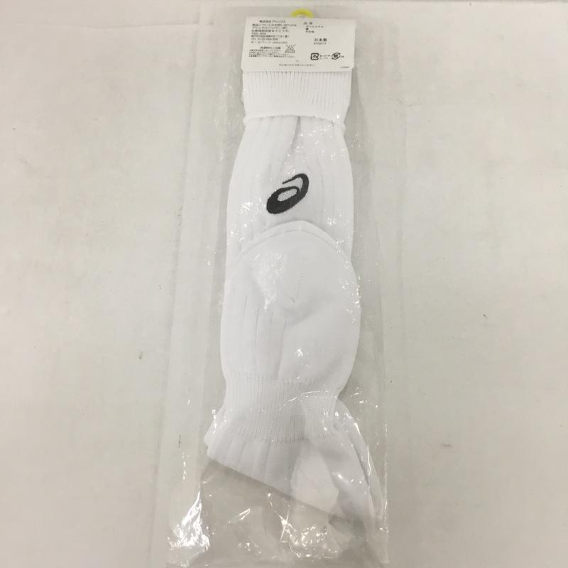 アシックス ASICS ファッション小物 ファッション小物 XSS098 ストッキング ジュニア サッカー 22cm ロゴ、文字 白 / ホワイト / X 黒 / ブラック / ボーイズ USED 古着 中古 10132156