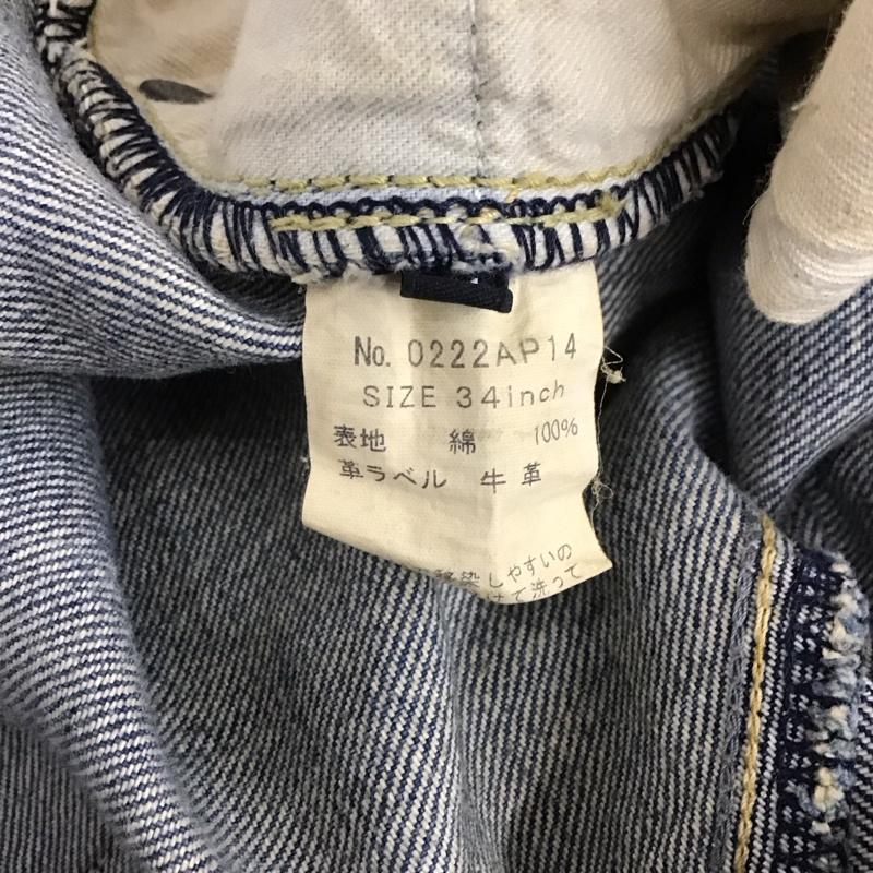 ヒステリックグラマー HYSTERIC GLAMOUR パンツ デニム、ジーンズ デニムパンツ スリムパンツ カジュアルパンツ 34 ダメージ加工 インディゴ / インディゴ / メンズ USED 古着 中古 10148172