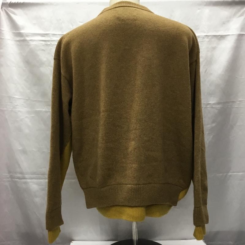 ヨーク YOKE ニット、セーター 長袖 YK22AW0432S CONNECTINGCREWNECKSWEATER 長袖ニット セーター 3 無地 ベージュ / ベージュ / X 黄 / イエロー / メンズ USED 古着 中古 10106599