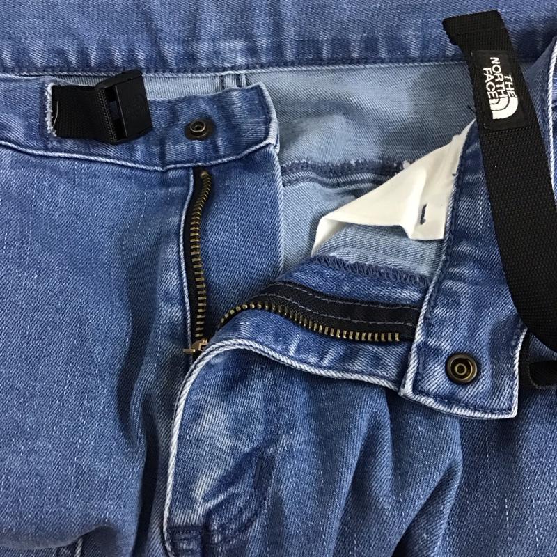 ザノースフェイス THE NORTH FACE パンツ デニム、ジーンズ nb31937 ログレッションクライミングデニム ワイドパンツ L 無地 インディゴ / インディゴ /  メンズ USED 古着 中古 10126299