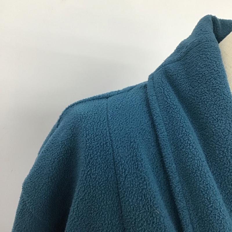 エルエルビーン L.L.Bean カーディガン 長袖 フリース L 無地 青 / ブルー / レディース USED 古着 中古 10124047