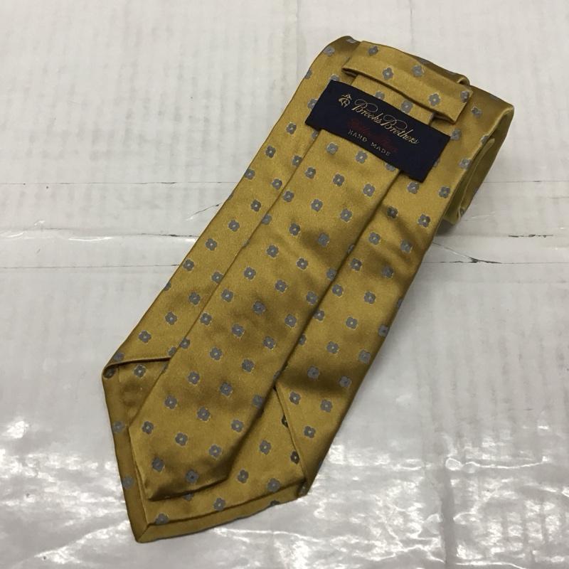 ブルックスブラザーズ BROOKS BROTHERS ネクタイ ネクタイ シルク 総柄 黄 / イエロー / メンズ USED 古着 中古 10113402
