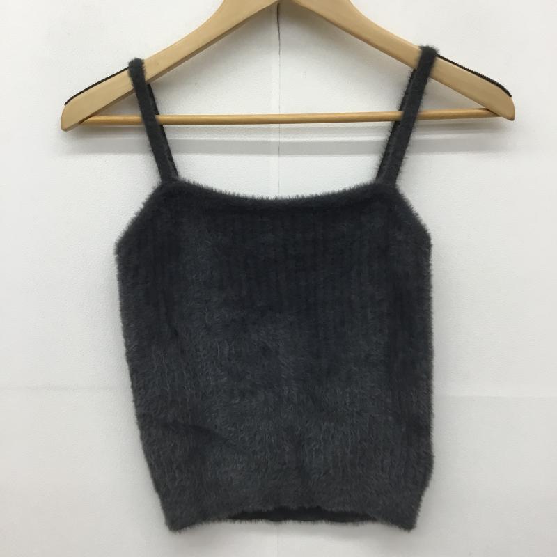 ムルーア MURUA アンサンブルニット 半袖 FREE 無地 チャコールグレー / チャコールグレー / レディース USED 古着 中古 10136772