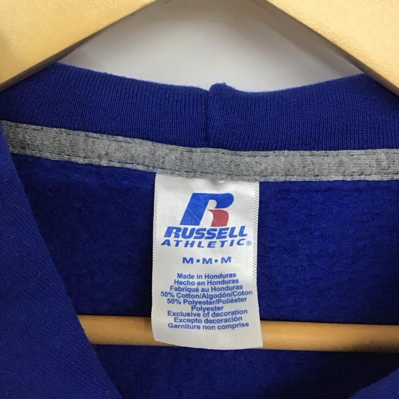 ラッセルアスレティック Russell Athletic パーカー 長袖 M プリント 青 / ブルー / メンズ USED 古着 中古 10134542