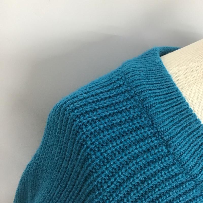 アズールバイマウジー AZUL BY MOUSSY ニット、セーター 長袖 250FAT70-198H カシュクールニットセットトップス M 無地 青 / ブルー / レディース USED 古着 中古 10110968