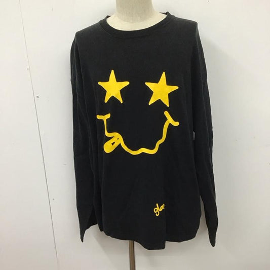 グラム glamb カットソー 長袖 長袖カットソー クルーネックカットソー 長袖Tシャツ ロングスリーブカットソー 4 ロゴ、文字 黒 / ブラック /  メンズ USED 古着 中古 10111098