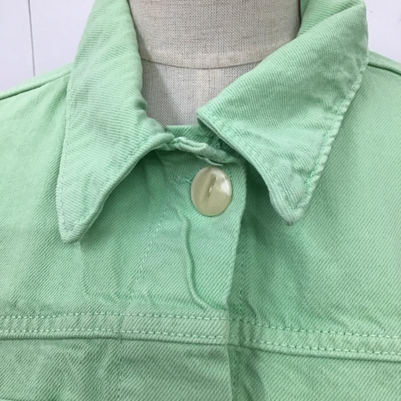 ザラ ZARA シャツ、ブラウス 長袖 M 無地 薄緑 / ライトグリーン / レディース USED 古着 中古 10120296