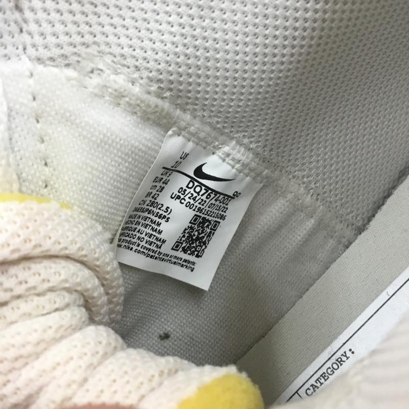 ナイキ NIKE スニーカー スニーカー NIKE BLAZER MID77 EMB DQ7674-001 28.0cm ロゴ、文字 オフホワイト / オフホワイト / X 橙 / オレンジ / X 茶 / ブラウン / メンズ USED 古着 中古 10128712