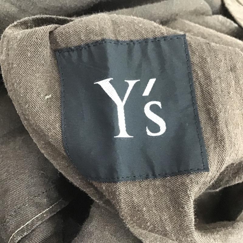 ヨウジヤマモト Yohji Yamamoto ジャケット、上着 ジャケット、ブレザー ノーカラージャケット アウター カジュアルジャケット ロングジャケット 無地 茶 / ブラウン / メンズ USED 古着 中古 10105661