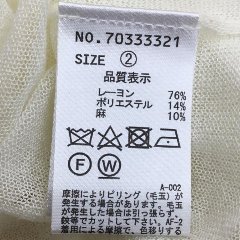 ココ ディール COCO DEAL シャツ、ブラウス 長袖 2 無地 白 / ホワイト / レディース USED 古着 中古 10134735