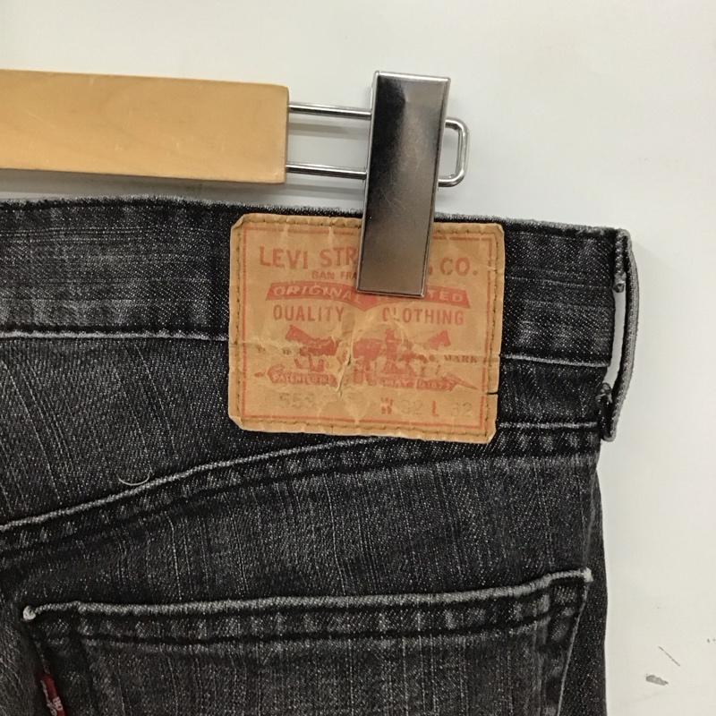 リーバイストラウスアンドコー Levi Strauss & co. パンツ デニム、ジーンズ デニムパンツ ワイドパンツ カジュアルパンツ 32インチ 無地 黒 / ブラック / メンズ USED 古着 中古 10134570