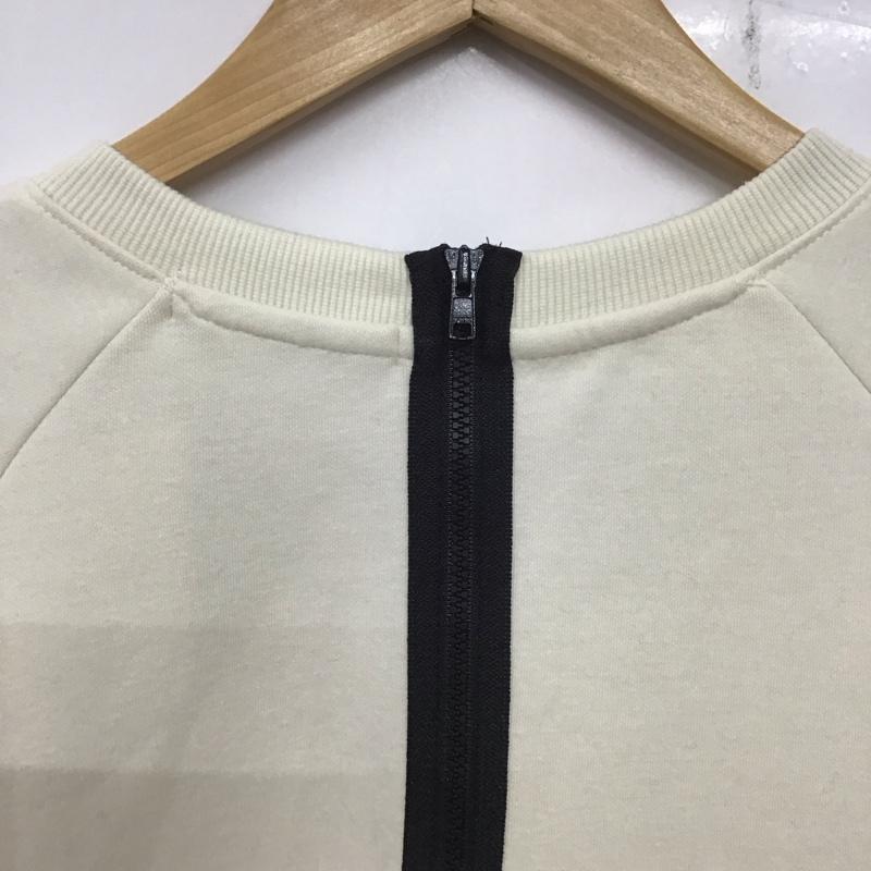 アメリカンホリック AMERICAN HOLIC トレーナー 長袖 HA41L1G0500 バックZIPロゴ刺繍ポンチチュニック タグ付き M ロゴ、文字 オフホワイト / オフホワイト / レディース USED 古着 中古 10139135