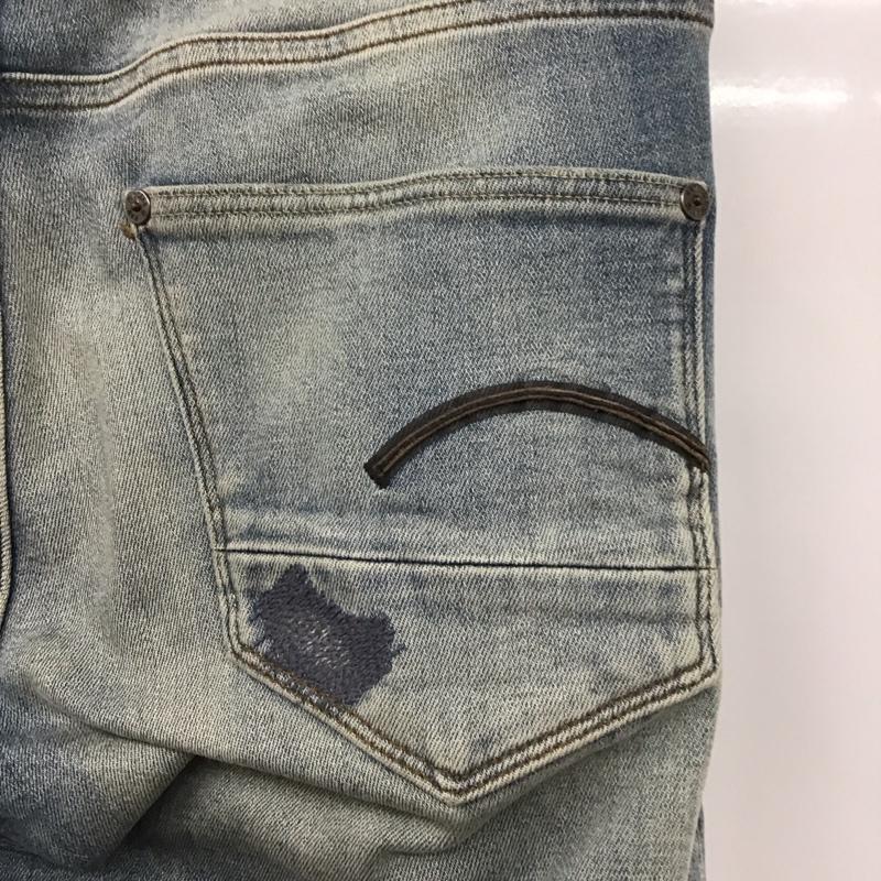 ジースターロゥ G-STAR RAW パンツ デニム、ジーンズ デニムパンツ スリムパンツ カジュアルパンツ ストレッチパンツ 29インチ 無地 インディゴ / インディゴ / メンズ USED 古着 中古 10132250